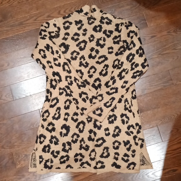 Olsen Cora Long Cardigan Sweater Golden Glam S M 8 - Picture 11 of 11